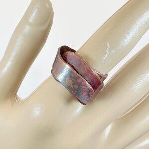 Copper Ring, Artisan, Hand Formed, Unique, Organic, Boho, Modern, Contemporary